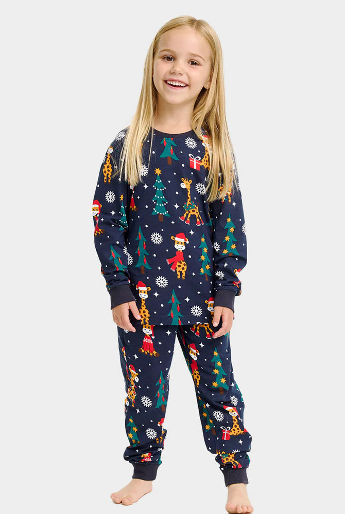 Pyjama de Noël pour Enfants avec Girafes