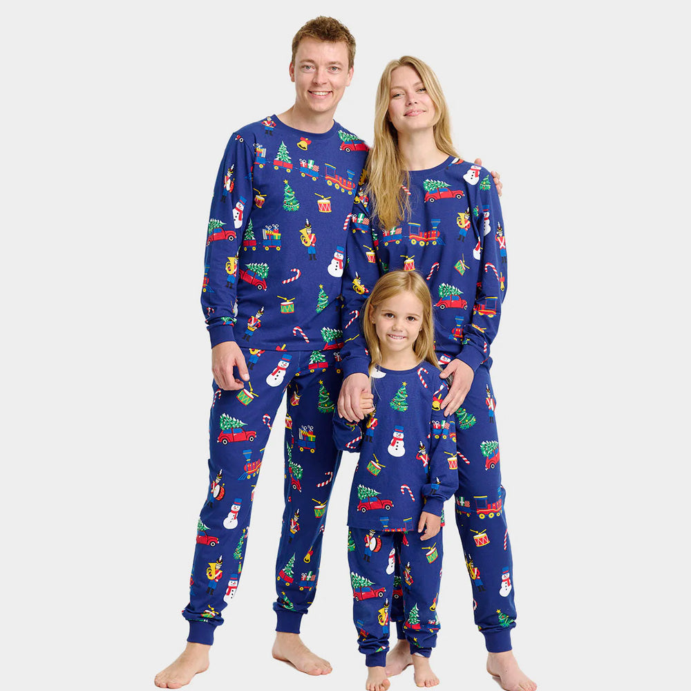 Pyjama de Noël pour Famille avec Jouets De Noël