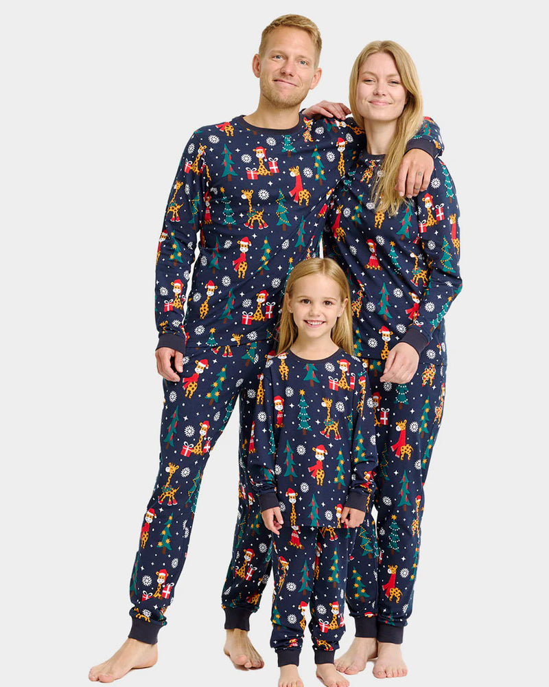 Pyjama de Noël pour Family avec Girafes