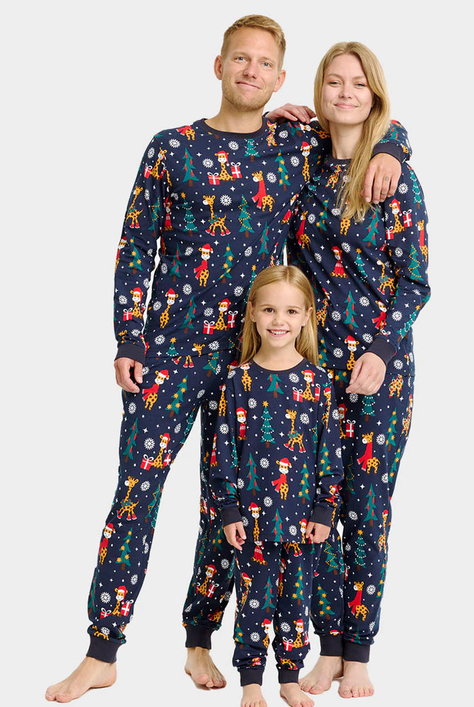 Pyjama de Noël pour Family avec Girafes