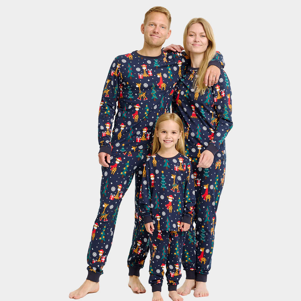 Pyjama de Noël pour Family avec Girafes