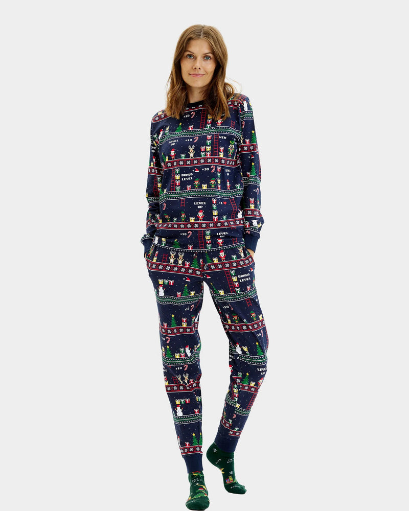 Pyjama de Noël pour Femme  Jeux Vidéo Rétro