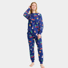 Pyjama de Noël pour Femme avec Jouets de Noël