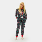 Pyjama de Noël pour Femme Skieur Père Noël