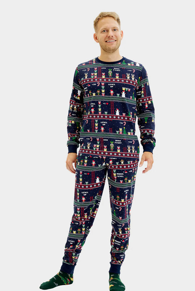 Pyjama de Noël pour Homme Jeux Vidéo Rétro