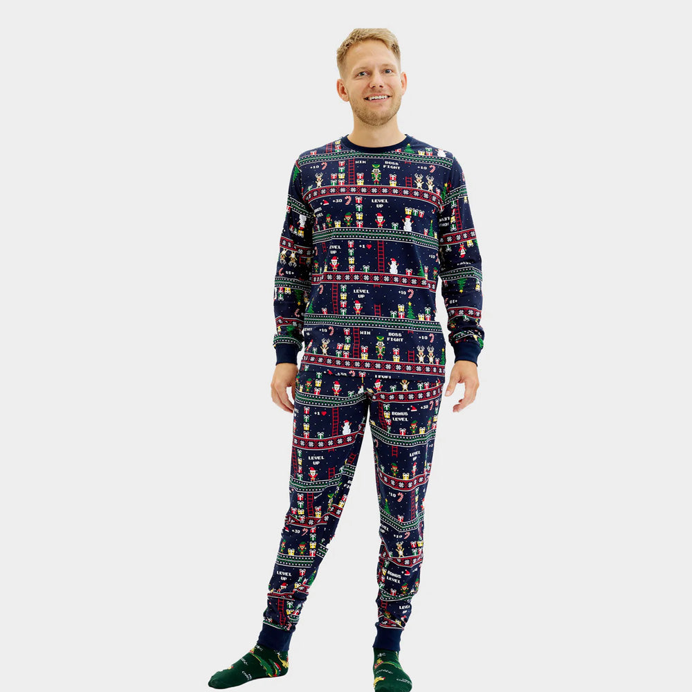 Pyjama de Noël pour Homme Jeux Vidéo Rétro