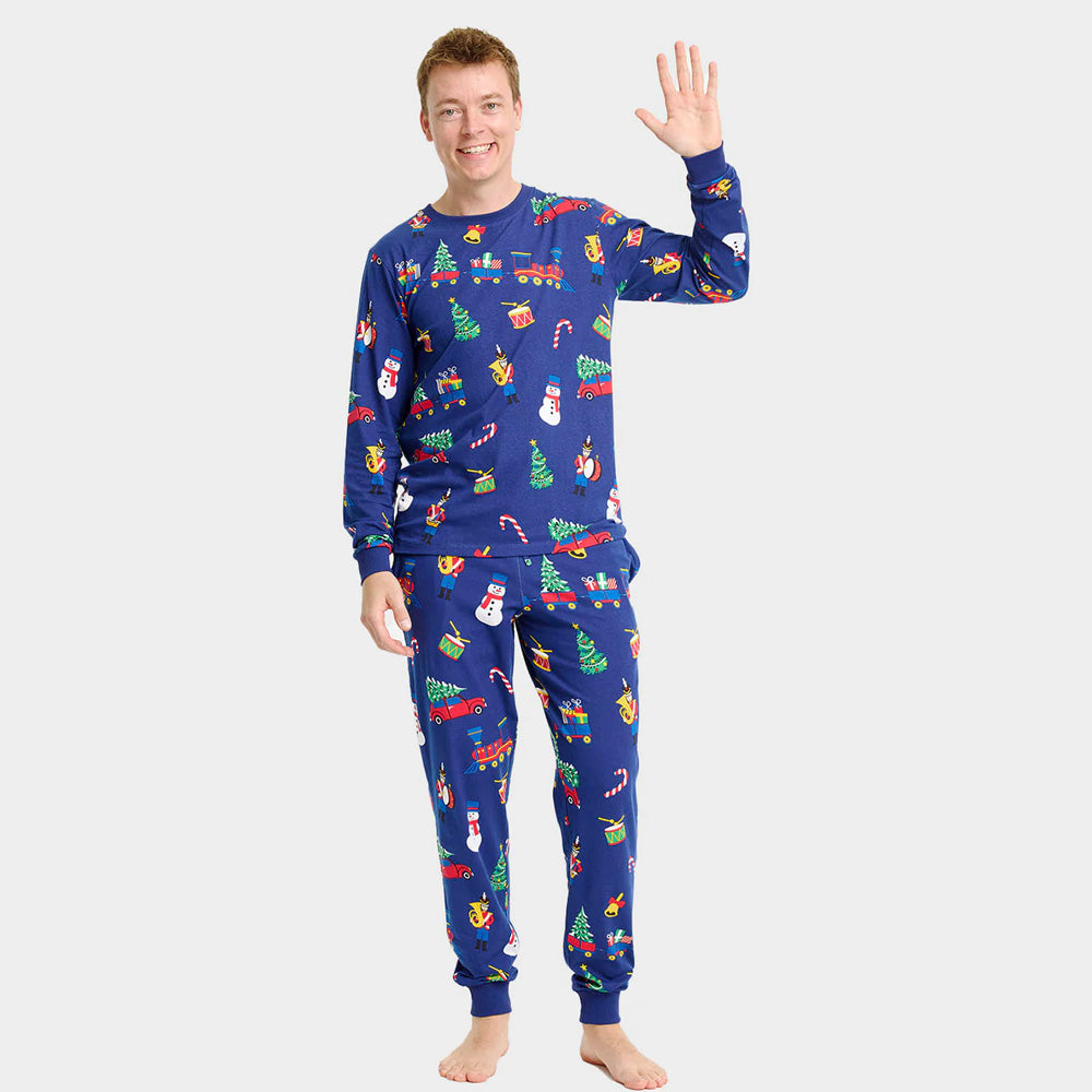 Pyjama de Noël pour Homme avec Jouets de Noël