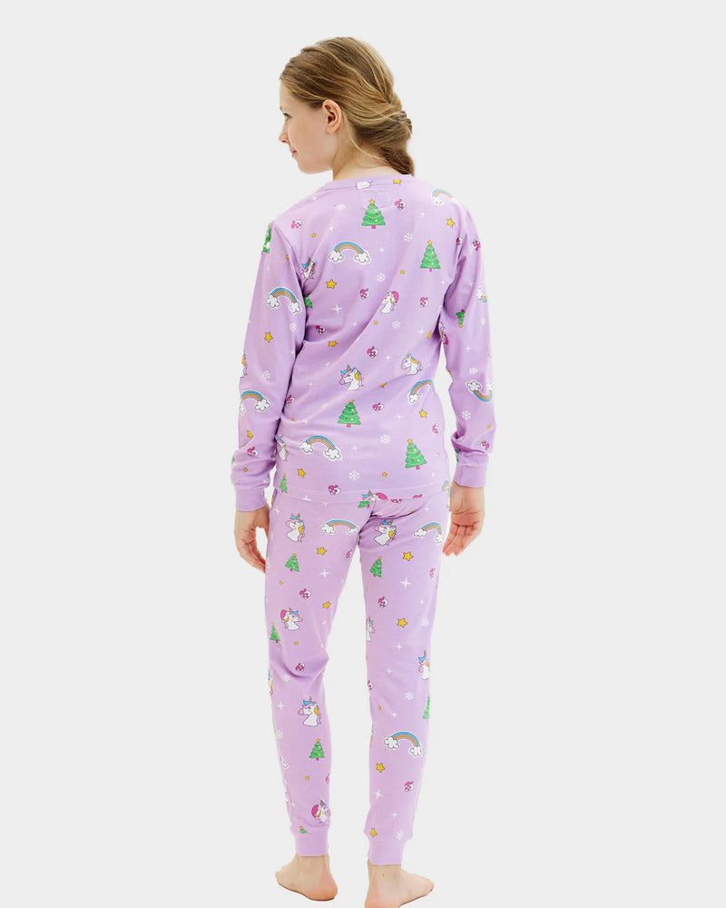 Pyjama de Noël pour Enfants Licornes