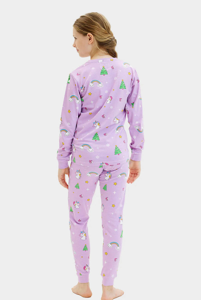 Pyjama de Noël pour Enfants Licornes