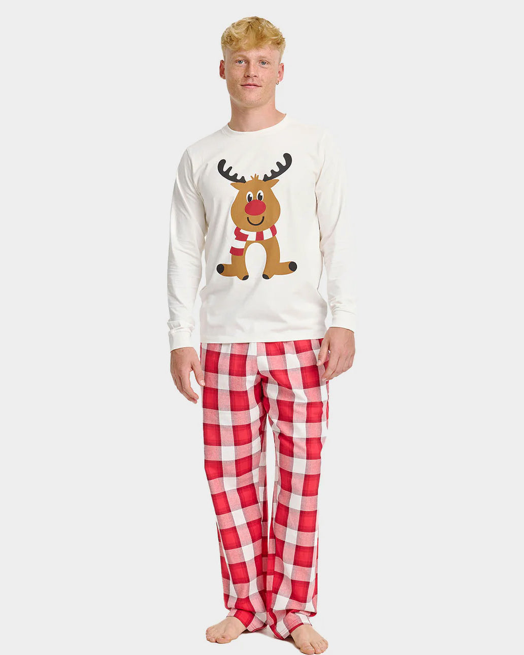 Pyjama de Noël Unisexe pour Adultes Renne Mignon Homme