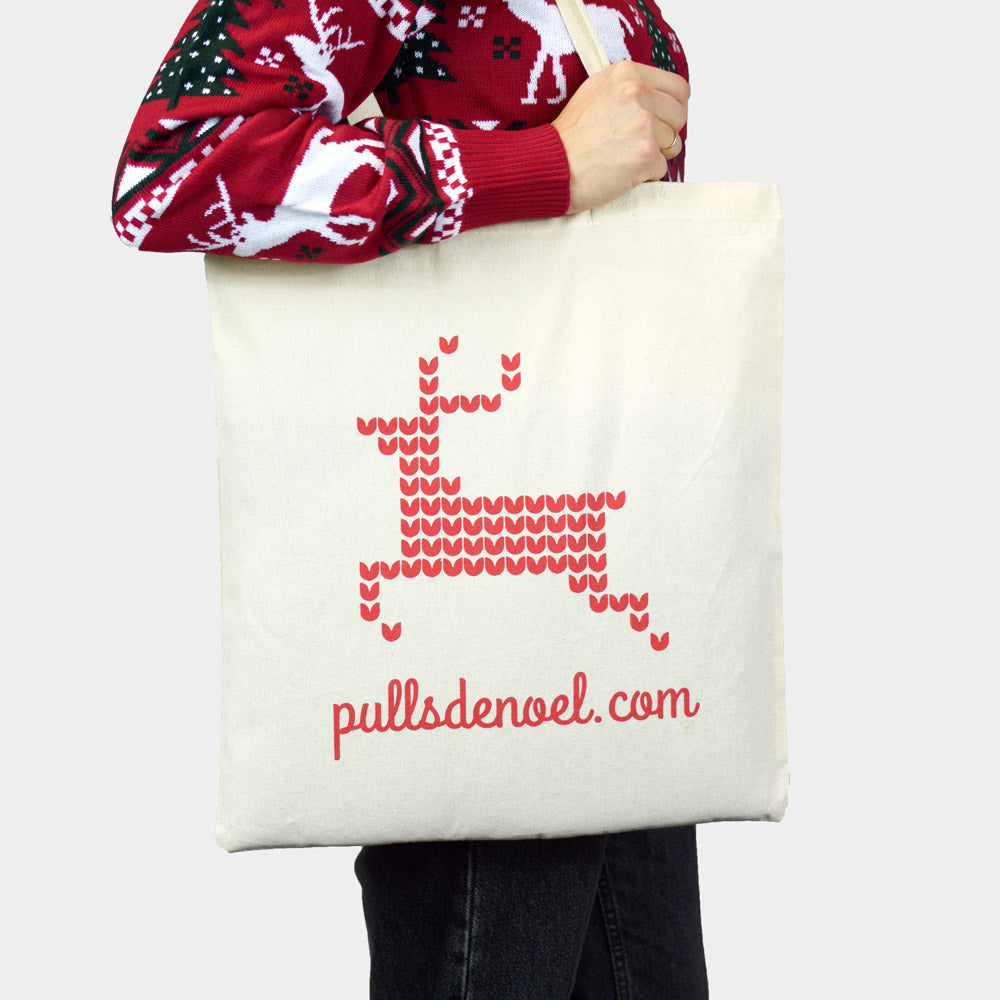 Sac en tissu de Coton Naturel Écologique Pulls de Noël