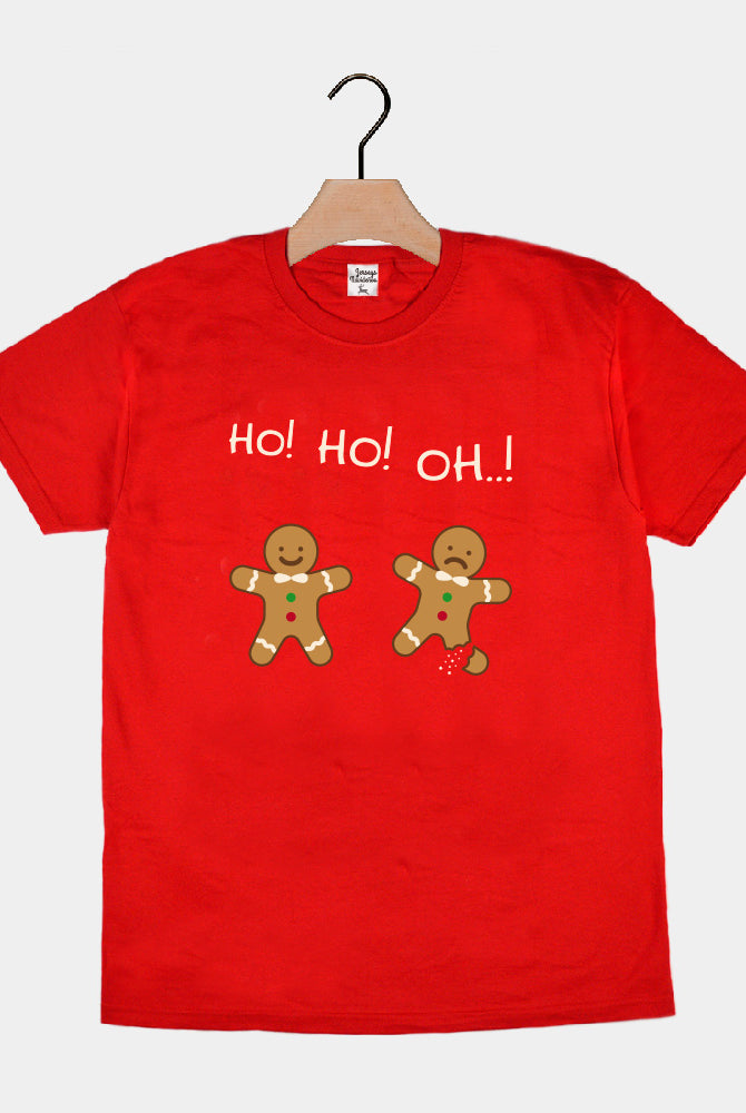 T-Shirt de Noël pour Famille Rouge pain d'épices