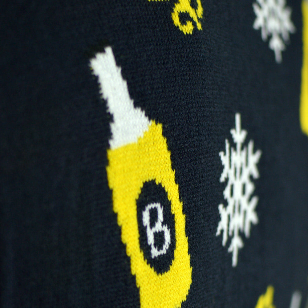 Pull de Noël Lumineux LED Père Noël avec Bière détail 2