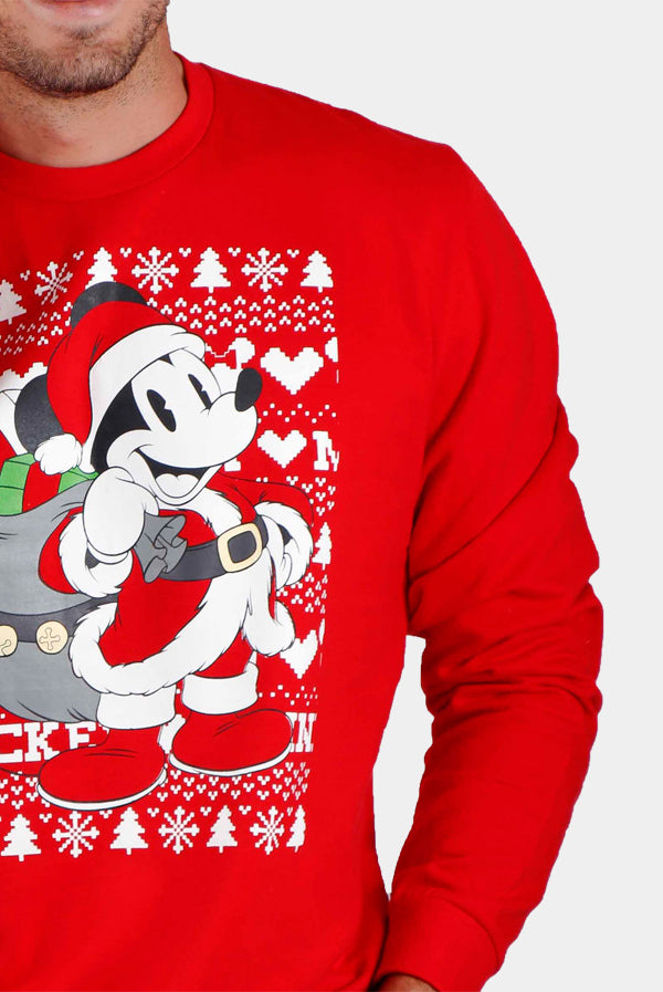 Sweatshirt de Noël Homme Mickey