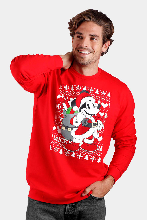 Sweatshirt de Noël pour Homme Mickey