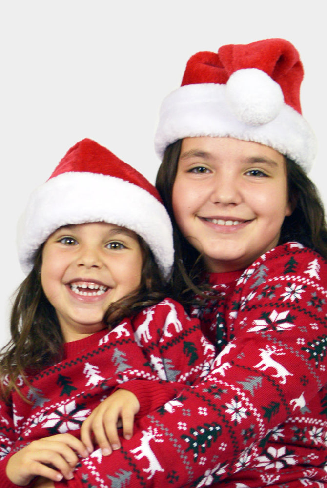 Bonnet de Père Noël pour enfants Filles