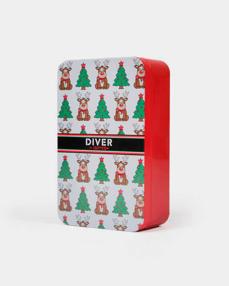 Boxer de Noël pour Homme avec Rennes et Sapins de Nöel boîte cadeau