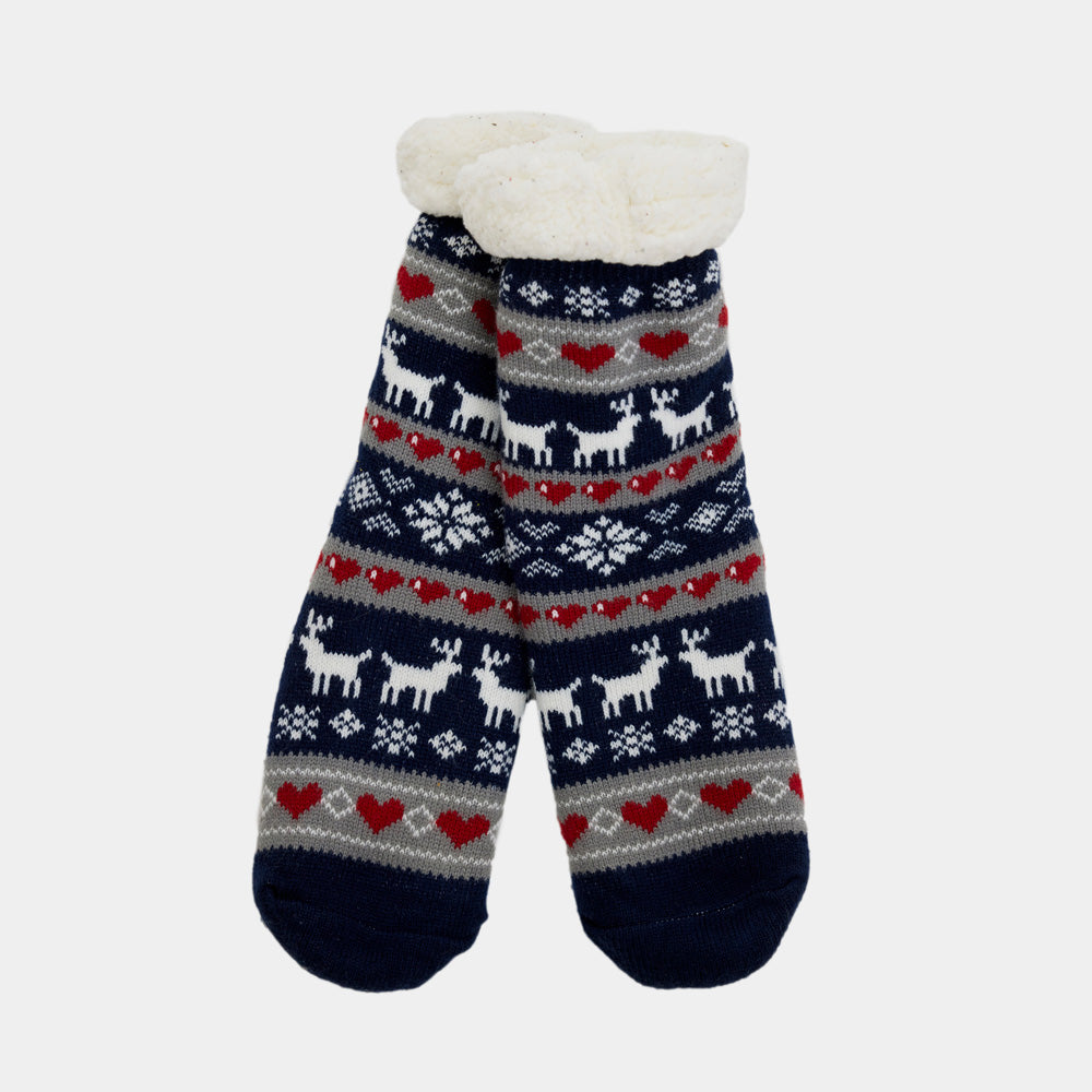 Chaussons En Laine Mouton Unisexe Sheepmania - Taille 35-46 Antidérapants Neufs