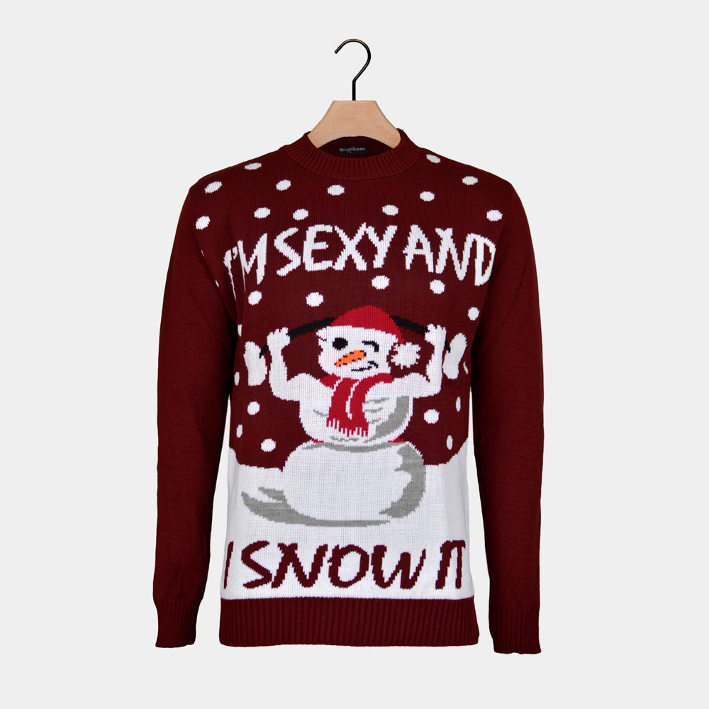 Pull de Noël Bonhomme de Neige Sexy