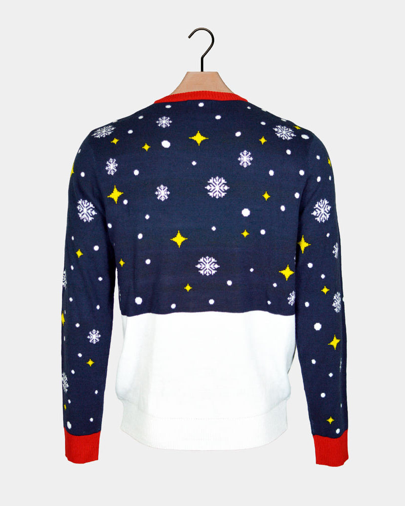 Pull de Noël pour Famille Feliz Navidog Dos