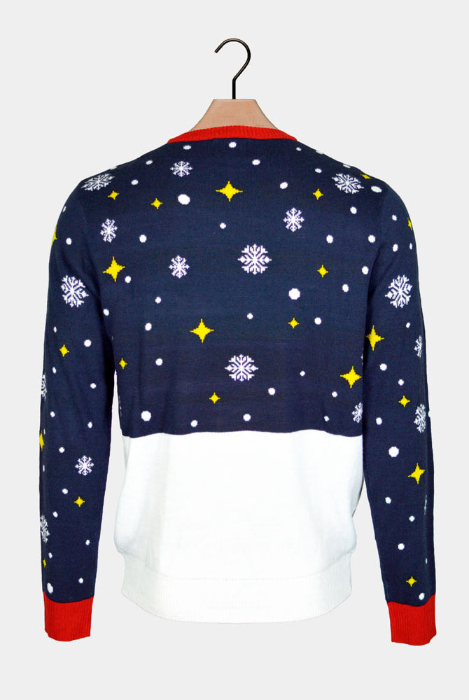 Pull de Noël pour Famille Feliz Navidog Dos