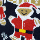Pull de Noël pour Famille Lumineux LED avec Maison de pain d'épices Détail