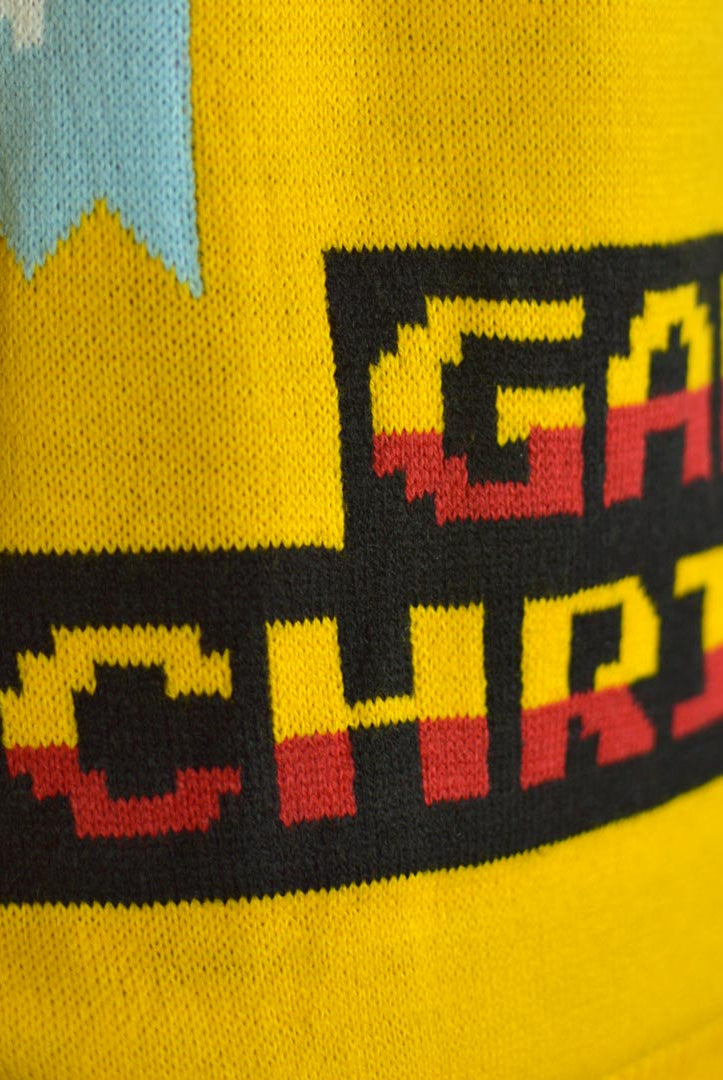 Pull de Noël pour Famille Lumineux LED Père Noël Gamer Détail Christmas