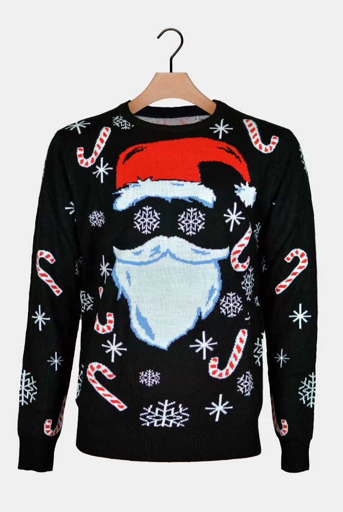 Pull de Noël pour Famille Père Noël Noir