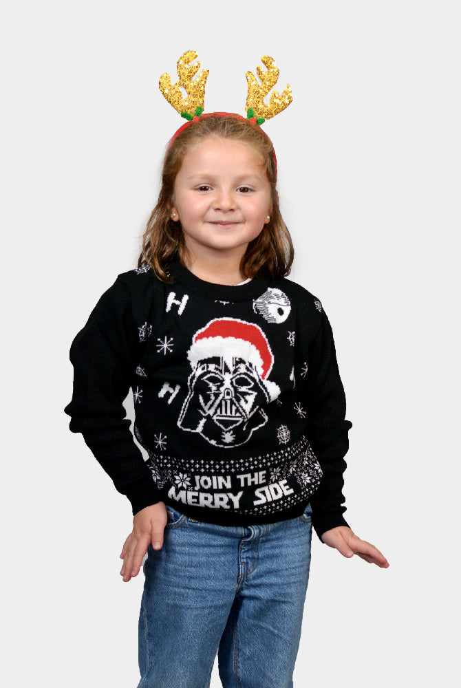 Pull de Noël pour Famille Stars Wars Darth Vader Fille