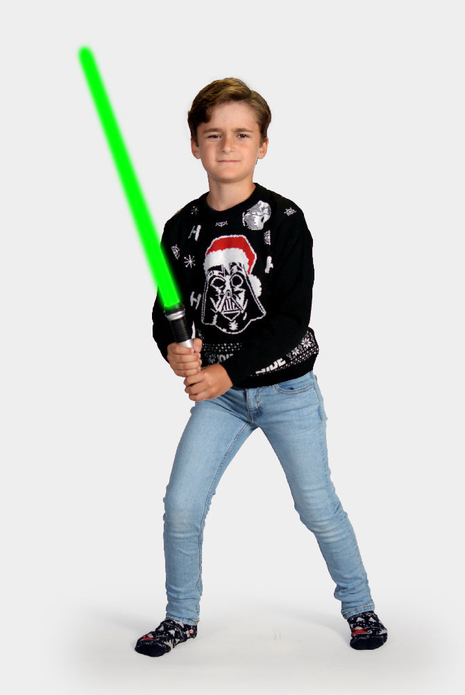 Pull de Noël pour Famille Stars Wars Darth Vader Garçon