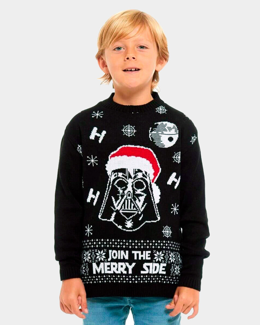 Pull de Noël pour Famille Stars Wars Darth Vader Garçon