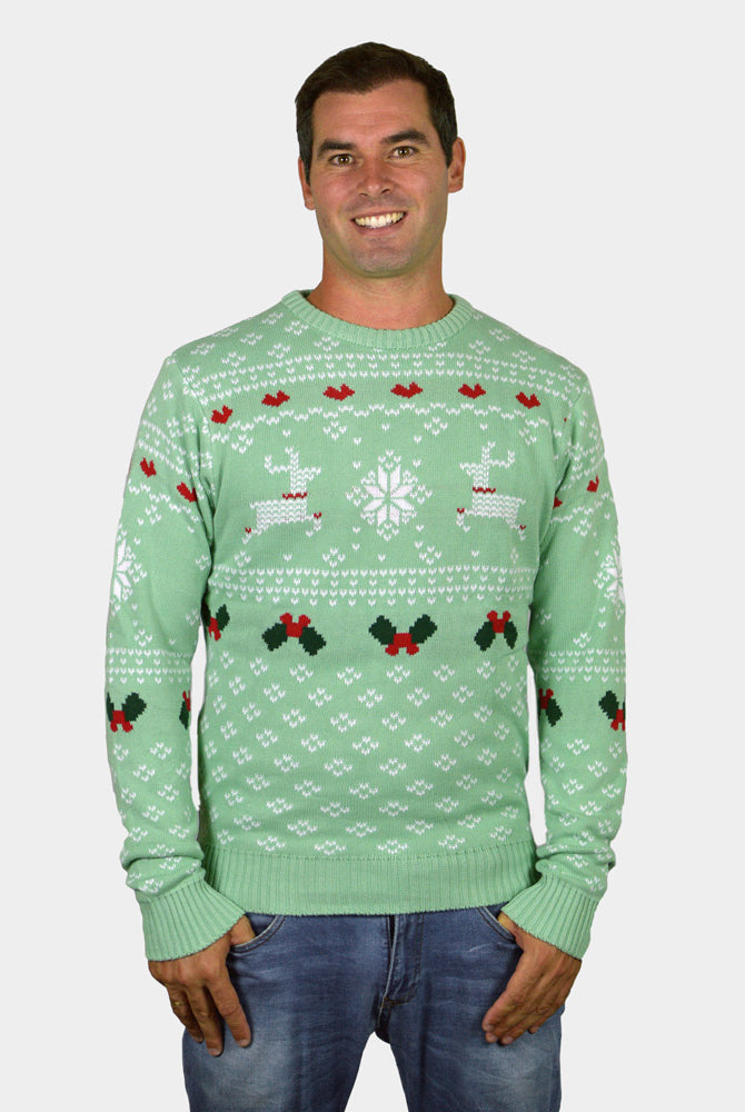 Pull de Noël pour Famille Vert Sweet Christmas Homme