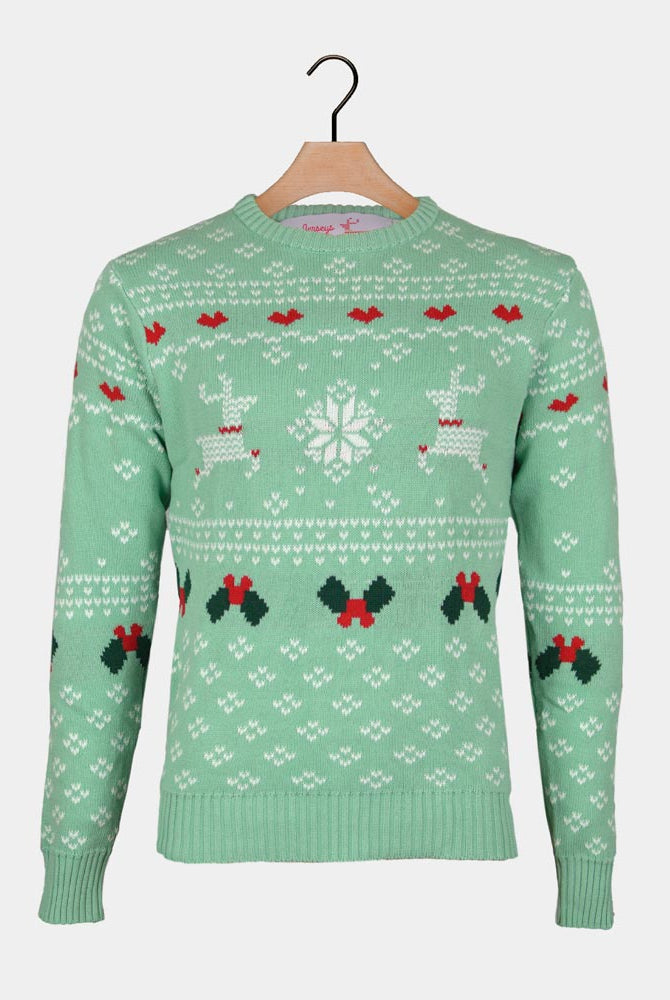 Pull de Noël pour Famille Vert Sweet Christmas