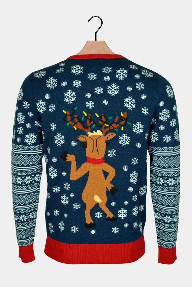 Pull de Noël Lumineux LED Jingle Bells Dos