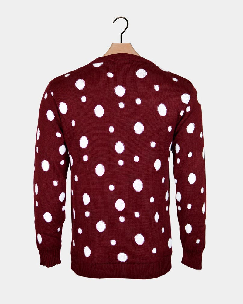 Pull de Noël Renne Batman Père Noël Superman Dos