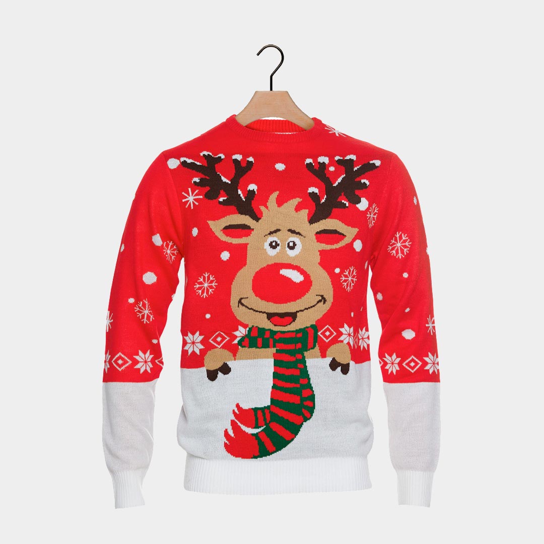 Pull de Noël manches longues multicolore homme | La Halle Pull de Noël manches longues multicolore homme | La Halle