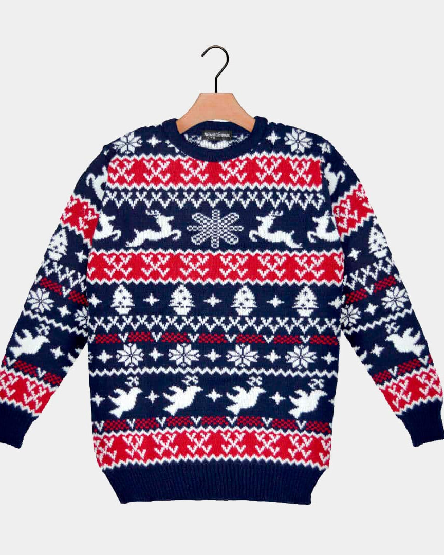 Pull de Noël Rennes et Motifs de Noël 2021