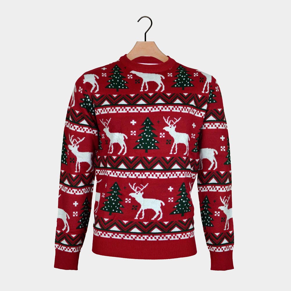 DPois Unisexe Enfant Pull de Noël Motif Renne de Noël Déguisement Pere