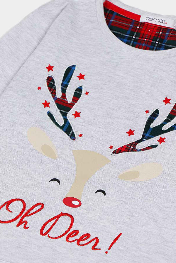 Pyjama de Noël pour Garçon Oh Deer Encolure