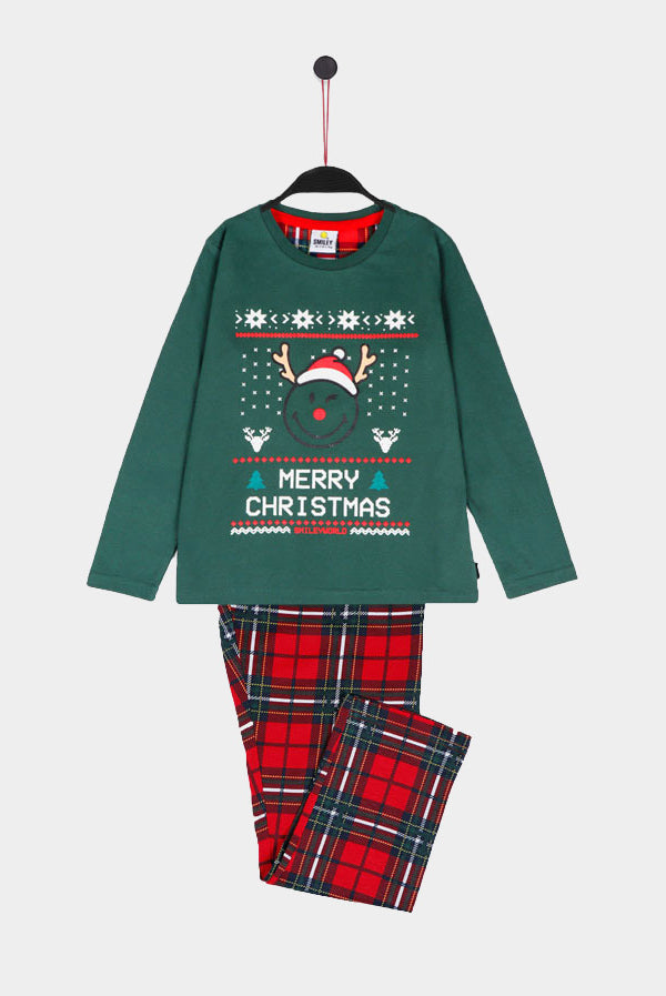 Pyjama de Noël pour Garçon Vert Smile