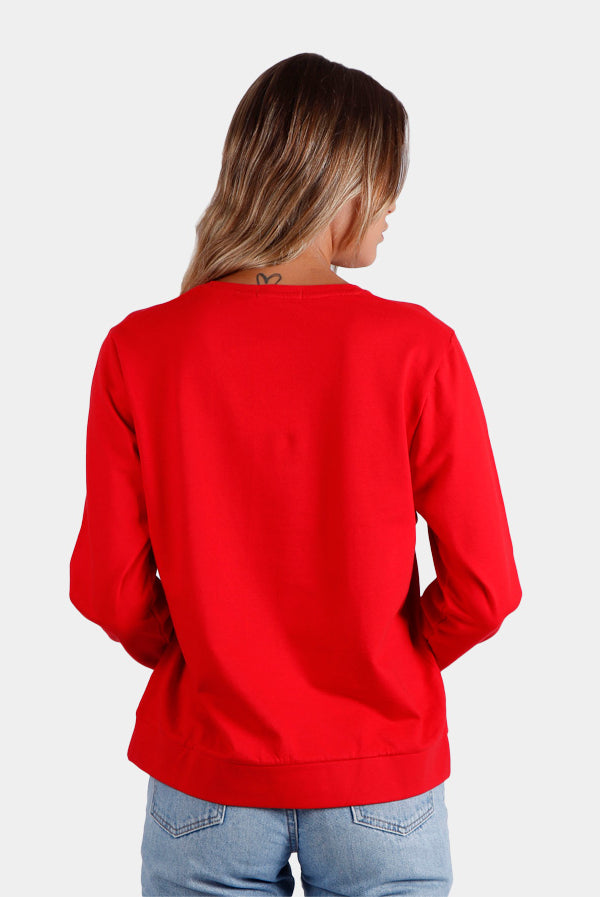 Sweatshirt de Noël pour Femme Smile Dos
