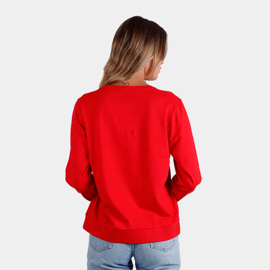 Sweatshirt de Noël pour Femme Smile Dos