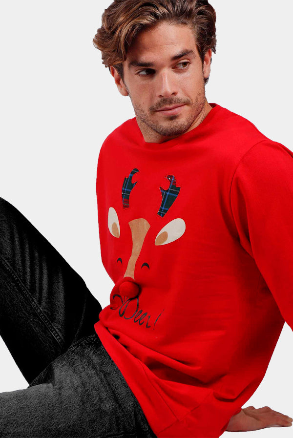 Sweatshirt de Noël Homme Oh Deer