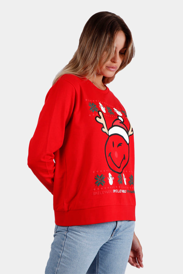 Sweatshirt de Noël Femme Oh Deer