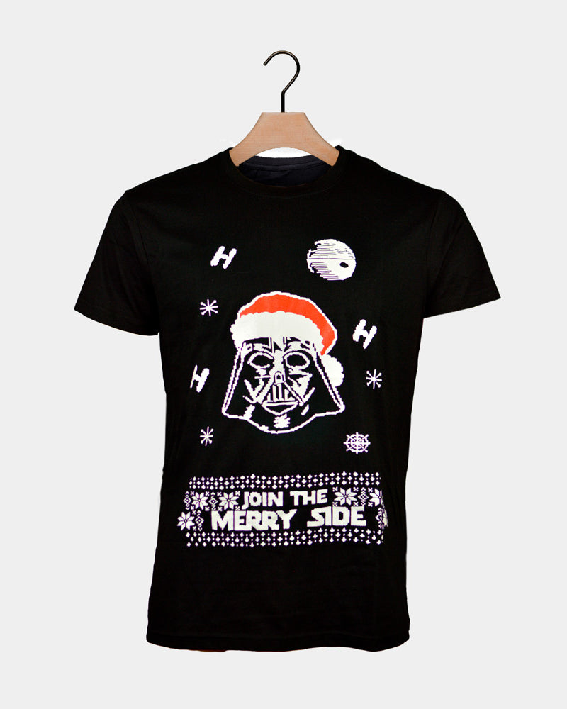T-Shirt de Noël pour Homme et Femme Star Wars Darth Vader