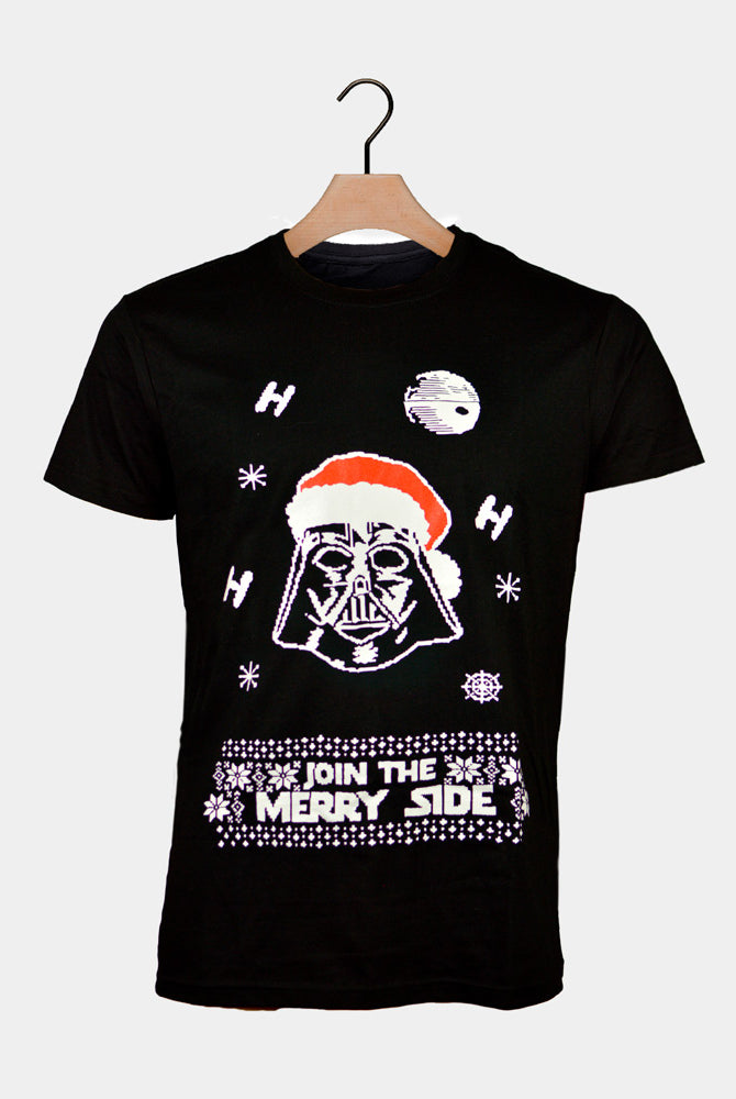 T-Shirt de Noël pour Homme et Femme Star Wars Darth Vader