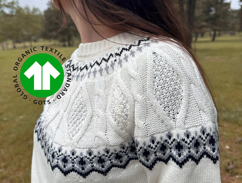 Pulls de Noël en coton biologique certifié GOTS