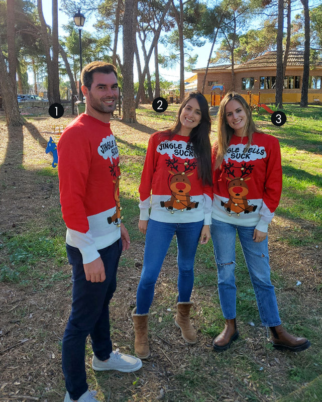 Pulls de Noël vont à nos mannequins