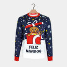 Feliz Navidog Pull de Noël pour Couple 