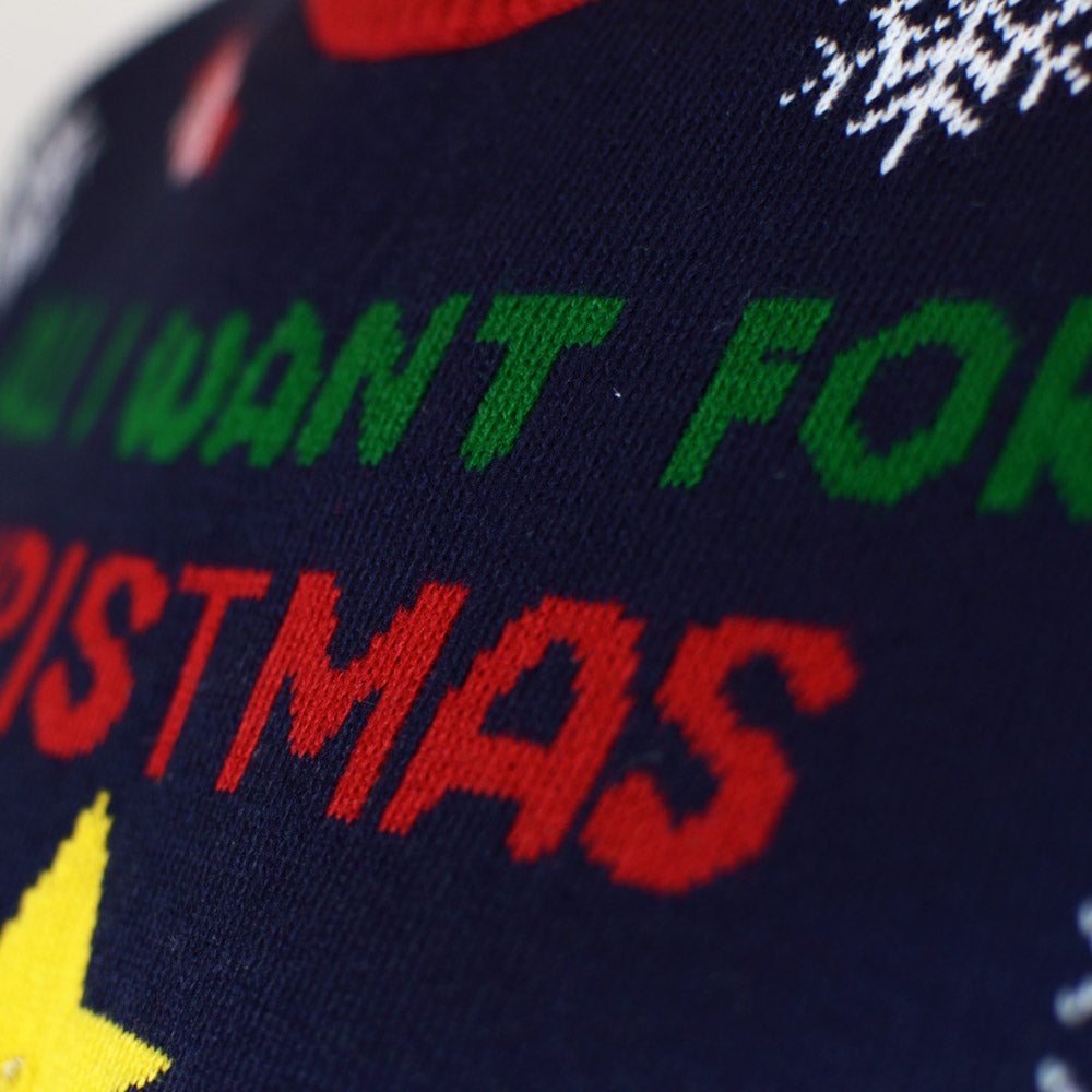 Pull de Noël pour Homme Lumineux LED Christmas Food detail